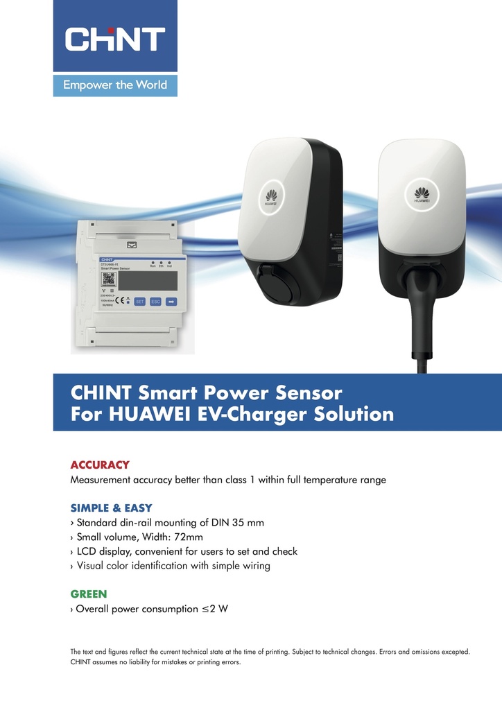 Capteur de puissance intelligent Huawei DTSU666-FE | 3Ph/1Ph 100A (DTSU666-FE)