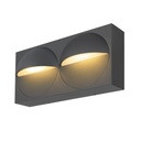 LID I, APPLIQUE MURALE APPARENTE, 2700/3000K, 15 W, PHASE, 100°, ANTHRACITE