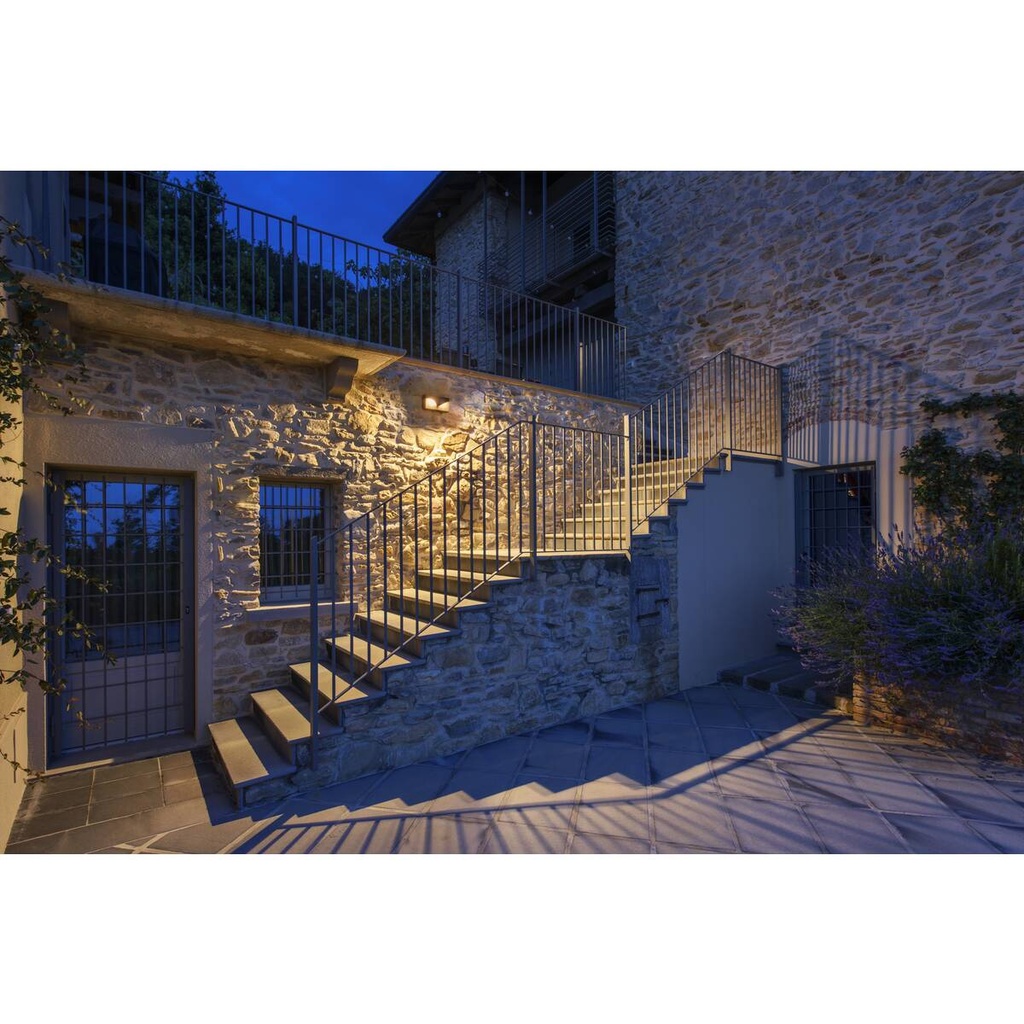 LID I, APPLIQUE MURALE APPARENTE, 2700/3000K, 15 W, PHASE, 100°, ANTHRACITE