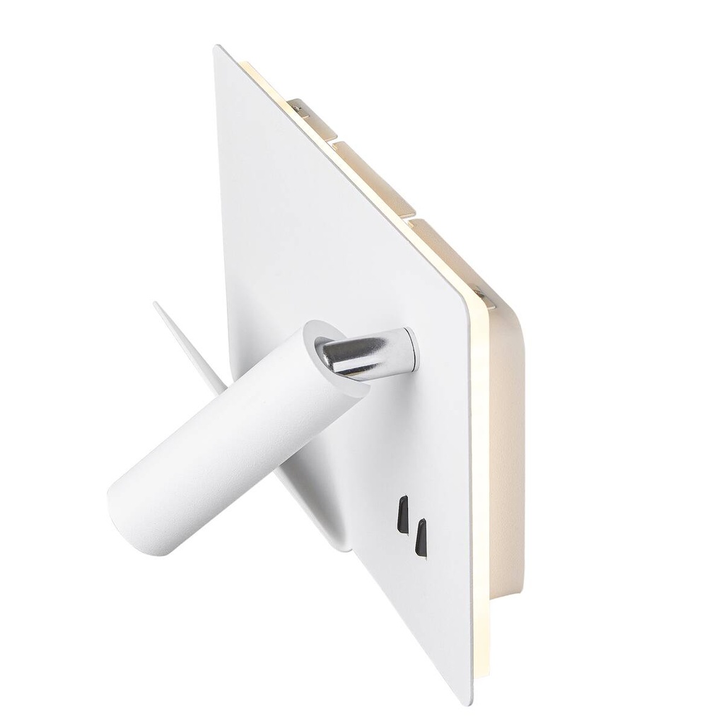 SOMNILA SPOT, APPLIQUE APPARENTE LED INDOOR 3000 K AVEC port USB