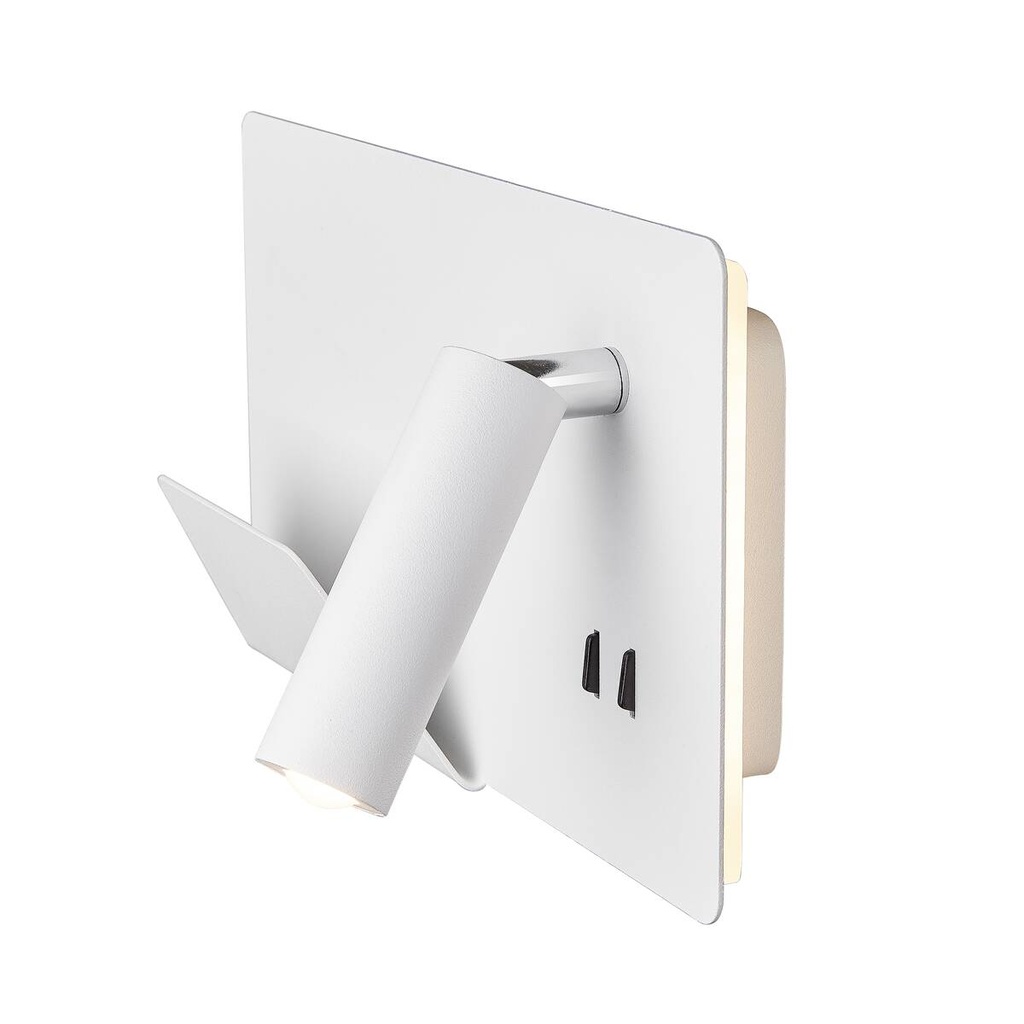 SOMNILA SPOT, APPLIQUE APPARENTE LED INDOOR 3000 K AVEC port USB