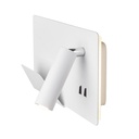 SOMNILA SPOT, APPLIQUE APPARENTE LED INDOOR 3000 K AVEC port USB