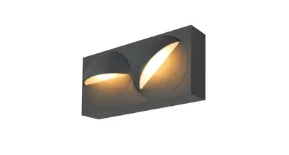 LID I, APPLIQUE MURALE APPARENTE, 2700/3000K, 15 W, PHASE, 100°, ANTHRACITE
