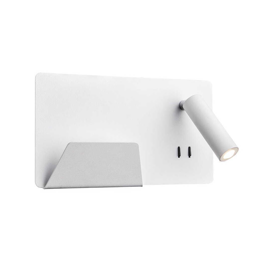 SOMNILA SPOT, APPLIQUE APPARENTE LED INDOOR 3000 K AVEC port USB