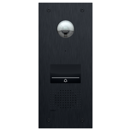 Poste extérieur vidéo pour Niko Home Control, avec 1 bouton-poussoir tactile éclairé