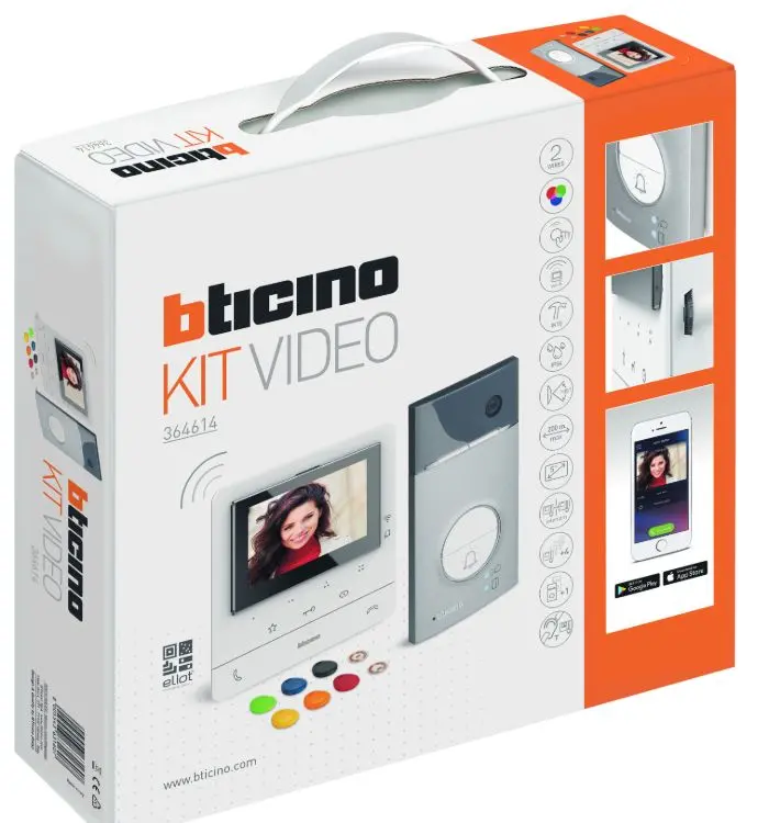 KIT VIDEO 1 BP LINEA 3000 + CLASSE 100 - - X16E WIFI - CAMERA GRAND ANGLE 105°