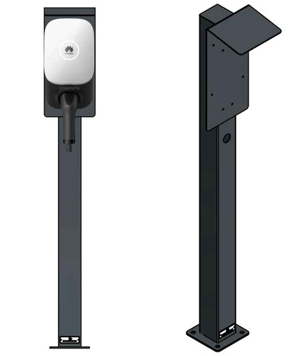 Colonne de chargement simple adaptée à 1x wallbox Huawei FusionCharge