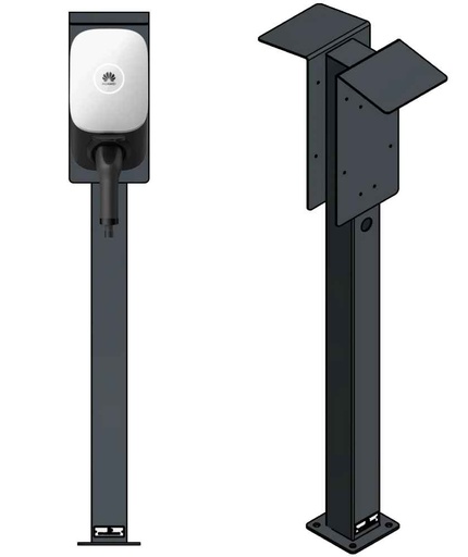 Colonne de chargement double adaptée à 2x wallbox Huawei FusionCharge