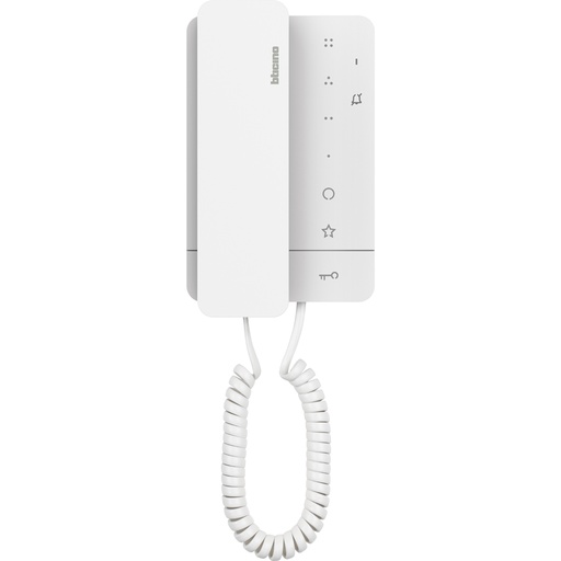 [344292] Poste int. Classe100A16M audio avec cornet en blanc